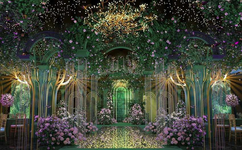 芦山奇妙森林婚礼堂效果展示